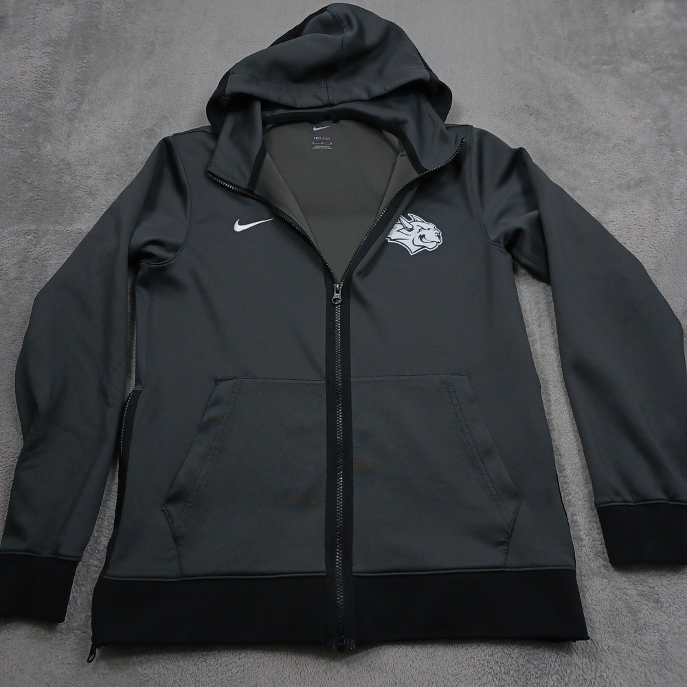 Webster University Jacket Womens Medium Gray Nike Dri Fit Activewear